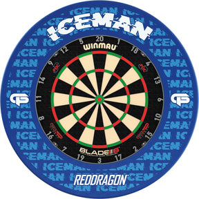 Winmau - Blade 6 Triple Core Dartboard & Player Edition Surround Bundle - Gerwyn Price