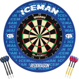 Winmau - Blade 6 Triple Core Dartboard & Player Edition Surround Ready to Play Bundle - Gerwyn Price