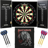 Winmau - Blade 6 Triple Core Dartboard & Iron Maiden Cabinet Ready to Play Bundle - Killers