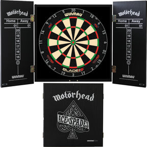 Winmau - Blade 6 Triple Core Dartboard & Motörhead Cabinet Bundle - Ace of Spades
