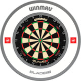 Winmau - Blade 6 Triple Core Dartboard & Surround Bundle - Pro-Line 1.0 White
