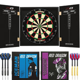 Winmau - Blade 6 Triple Core Dartboard & Player Edition Cabinet Ready to Play Bundle -