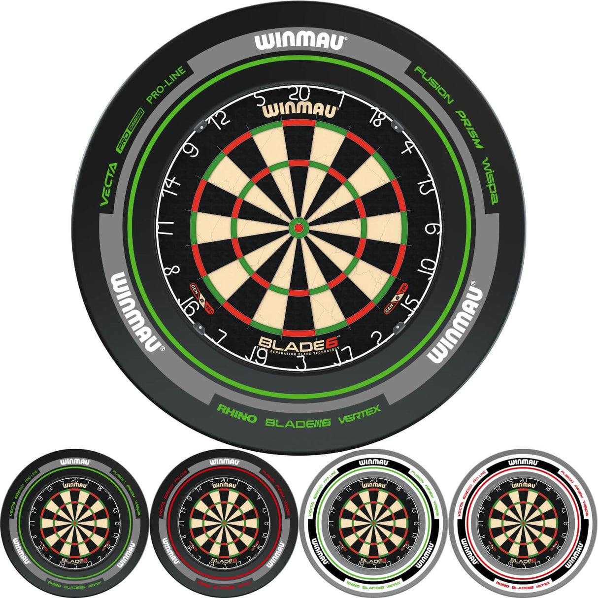 Winmau - Blade 6 Dartboard & Advance Surround Bundle -