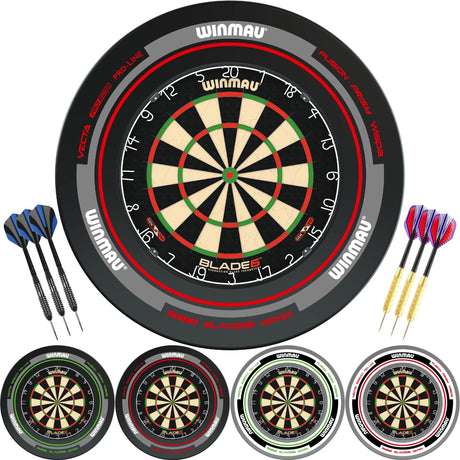 Winmau - Blade 6 Dartboard & Advance Surround Ready to Play Bundle -