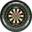 Winmau - Blade 6 Dartboard & Advance Surround Bundle - Black & Green