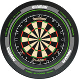 Winmau - Blade 6 Dartboard & Advance Surround Bundle - Black & Green