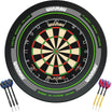 Winmau - Blade 6 Dartboard & Advance Surround Ready to Play Bundle - Black & Green
