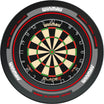 Winmau - Blade 6 Dartboard & Advance Surround Bundle - Black & Red