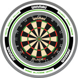Winmau - Blade 6 Dartboard & Advance Surround Bundle - White & Green
