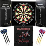 Winmau - Blade 6 Dartboard & Iron Maiden Cabinet Ready to Play Bundle - The Trooper