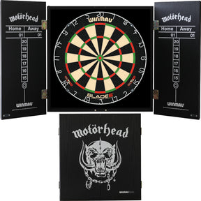 Winmau - Blade 6 Dartboard & Motörhead Cabinet Bundle - War Pig