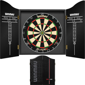 Winmau - Blade 6 Dartboard & Pro-Line Cabinet Bundle -