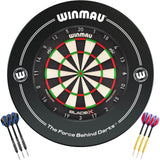 Winmau - Blade X Dartboard & Surround Ready to Play Bundle - Black