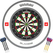 Winmau - Blade X Dartboard & Surround Ready to Play Bundle - Pro-Line 1.0 White