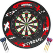 Winmau - Blade X Dartboard & Surround Ready to Play Bundle - Xtreme Red