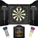 Winmau - Blade X Dartboard & Cabinet Ready to Play Bundle - Craft Beer