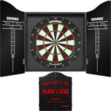 Winmau - Blade X Dartboard & Cabinet Bundle - Man Cave