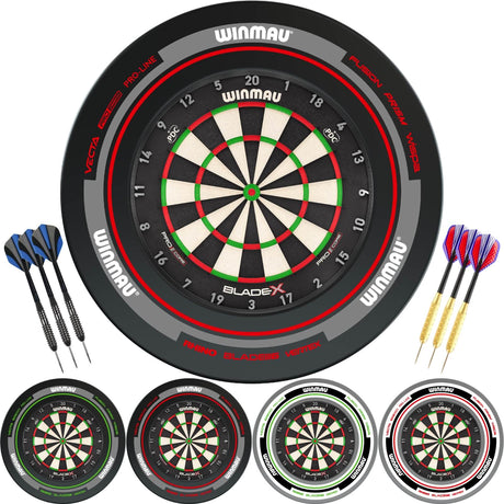 Winmau - Blade X Dartboard & Advance Surround Ready to Play Bundle -