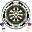 Winmau - Blade X Dartboard & Advance Surround Ready to Play Bundle - White & Green