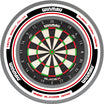 Winmau - Blade X Dartboard & Advance Surround Bundle - White & Red