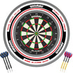 Winmau - Blade X Dartboard & Advance Surround Ready to Play Bundle - White & Red