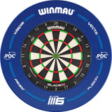 Winmau - Blade X Dartboard & Blue PDC Surround Bundle -