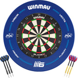 Winmau - Blade X Dartboard & Blue PDC Surround Ready to Play Bundle -