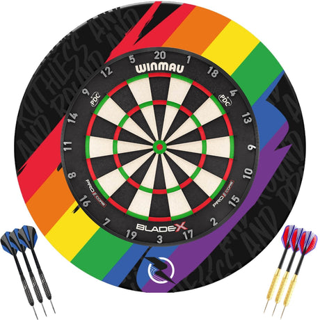 Winmau - Blade X Dartboard & Surround Ready to Play Bundle -