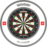 Winmau - Blade X Dartboard & Surround Bundle - Pro-Line 1.0 White