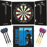Winmau - Blade X Dartboard & Player Edition Cabinet Ready to Play Bundle - Gerwyn Price