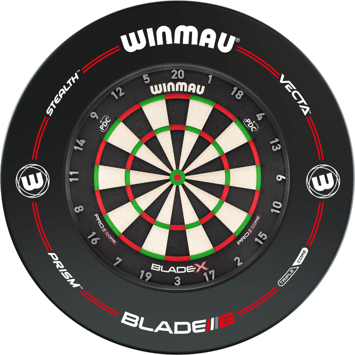 Winmau - Blade X Dartboard & Surround Bundle - Pro-Line