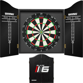 Winmau - Blade 360 Triple Core Dartboard & Cabinet Bundle - Blade 6