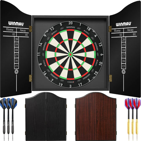 Winmau - Blade 360 Triple Core Dartboard & Cabinet Ready to Play Bundle -