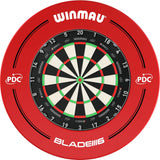 Winmau - Blade 360 Triple Core Dartboard & Surround Bundle - Red PDC