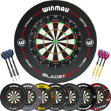 Winmau - Blade 360 Triple Core Dartboard & Surround Ready to Play Bundle -