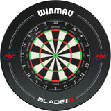 Winmau - Blade 360 Triple Core Dartboard & Surround Bundle - Black PDC