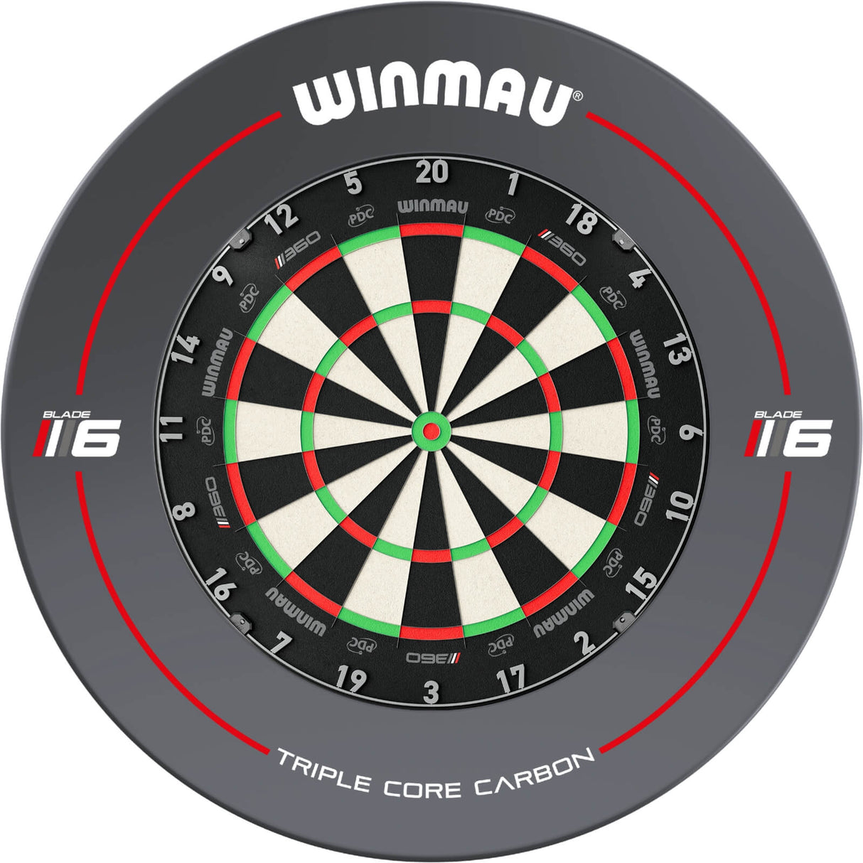 Winmau - Blade 360 Triple Core Dartboard & Surround Bundle - Blade 6
