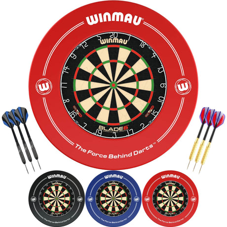 Winmau - Blade 6 Dartboard & Surround Ready to Play Bundle -