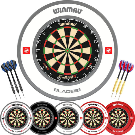 Winmau - Blade 6 Dartboard & Surround Ready to Play Bundle -