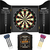 Winmau - Blade 6 Dartboard & Cabinet Ready to Play Bundle - Craft Beer