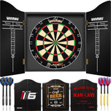 Winmau - Blade 6 Dual Core Dartboard & Cabinet Ready to Play Bundle -
