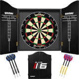 Winmau - Blade 6 Dual Core Dartboard & Cabinet Ready to Play Bundle - Blade 6