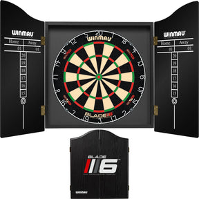 Winmau - Blade 6 Dual Core Dartboard & Cabinet Bundle - Blade 6
