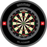 Winmau - Blade 6 Dual Core Dartboard & Surround Bundle - Pro-Line 1.0 Black