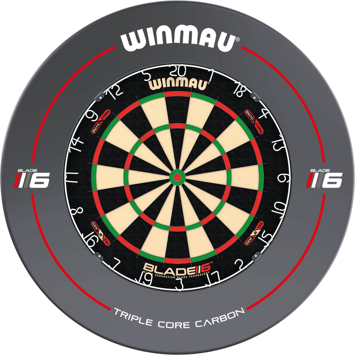 Winmau - Blade 6 Dual Core Dartboard & Surround Bundle - Blade 6