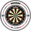 Winmau - Blade 6 Dartboard & Surround Bundle - Pro-Line White
