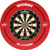 Winmau - Blade 6 Dartboard & Surround Bundle - Red PDC