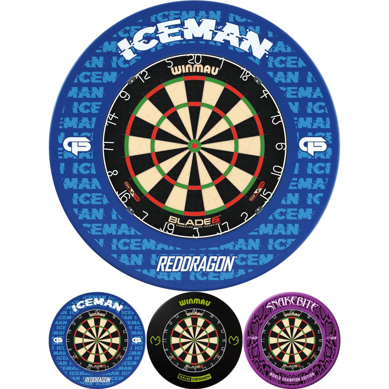 Winmau - Blade 6 Dartboard & Player Edition Surround Bundle -