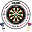 Winmau - Blade 6 Triple Core Dartboard & Surround Ready to Play Bundle - Pro-Line White