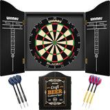 Winmau - Blade 6 Triple Core Dartboard & Cabinet Ready to Play Bundle - Craft Beer